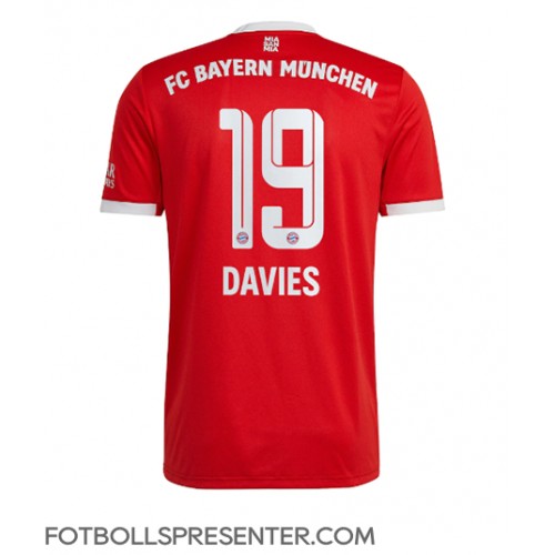 Bayern Munich Alphonso Davies #19 Hemma Matchtröja 2022-23 Kortärmad Bayern Munich Alphonso Davies #19 Hemma Matchtröja 2022-23 Kortärmad